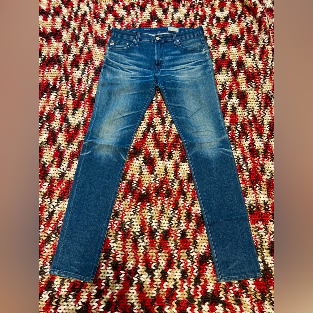 AG Adriano Goldschmied Blue Denim Jeans - Size 30